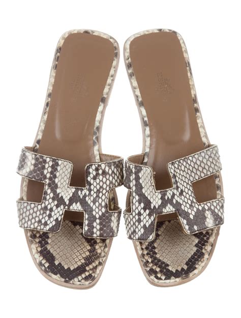 bottom of hermes sandals|hermes snakeskin sandals.